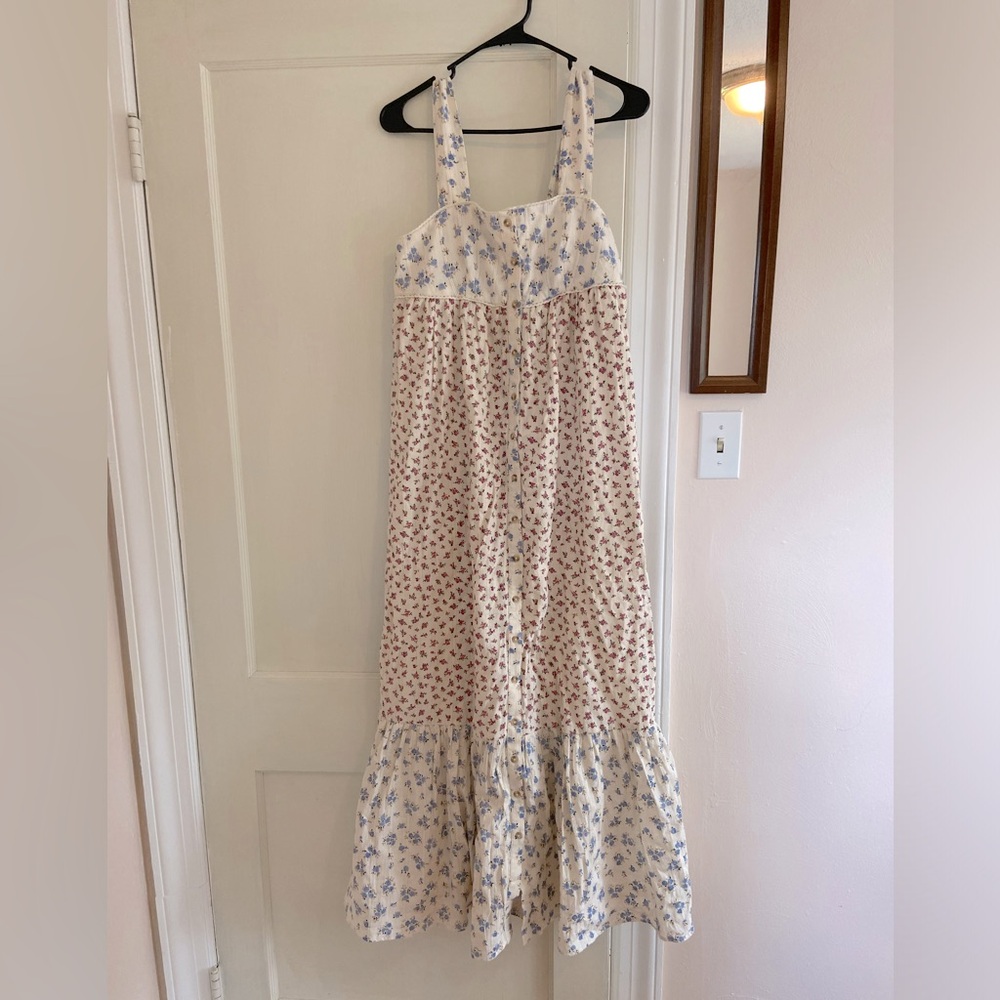 Sezane Catherine Dress in Patchwork Mini Flowers